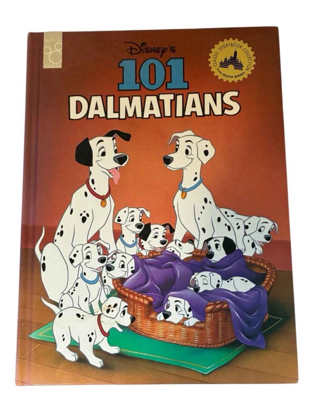 🎉2/$20 LARGE VINTAGE 101 DALMATIANS HARDCOVER BOOK DISNEY